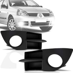 Grade Parachoque Clio 2006 07 08 09 10 11 2012 Com Milha Lado Direito Blawer - 1