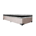 Ver imagem 2 de Cama Base Box Solteiro Super Confort Suede Bege + Colchão Solteiro Super Confort D33 24x88x188