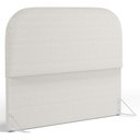 Ver imagem 1 de Cabeceira Cama Box King 195cm Orgânica Lanna W01 Bouclê Cru - Lyam Decor