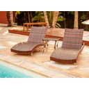 Ver imagem 4 de 2 Espreguiçadeiras Bona e Mesa Garden em Alumínio - Piscina, Jardim - Capuccino