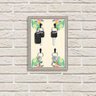 Porta Chaves Decorativo Estampado Luxo Floral Tropical Prata - 2