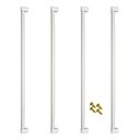 Ver imagem 1 de Kit 4 Puxador 800mm Alumínio Armário Móveis Cômoda Roupeiro