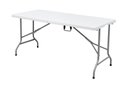 Ver imagem 3 de Mesa Dobrável Tipo Maleta Prática e Durável 152x60cm Branca - WAW Design