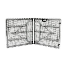Mesa Dobrável Tipo Maleta Prática e Durável 152x60cm Branca - WAW Design - 6