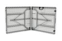 Ver imagem 6 de Mesa Dobrável Tipo Maleta Prática e Durável 152x60cm Branca - WAW Design