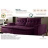 Sofá Retrátil e Reclinável Maceió com Molas No Assento Tecido Suede Aquarela com 2,00M - Web Decor - 2