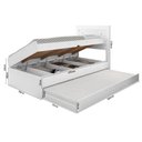 Ver imagem 4 de Cama Baú com Cama Auxiliar Larissa Framar Branco