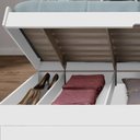 Ver imagem 2 de Cama Baú com Cama Auxiliar Larissa Framar Branco