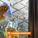 Ver mais imagens de Pelicula Adesivo Eletrostatica 3d Vidro Bambu com Folhas