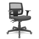 Ver imagem 1 de Cadeira Executiva Giratória Para Escritório Brizza Tela Ergonômica Com Certificado NR17 Crepe Cinza