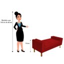 Ver imagem 5 de Recamier Baú Félix King Size 1,95M Suede Vermelho - ADJ Decor