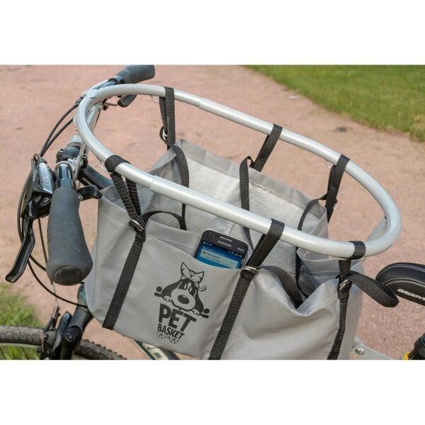 Cesta Cadeirinha Cachorro Aço Zincado Pet Basket - Dourado - 4