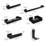 Kit Acessórios Banheiro Completo 6 Peças Inox Lavabo Premium - Preto - Lojas RPM - 8