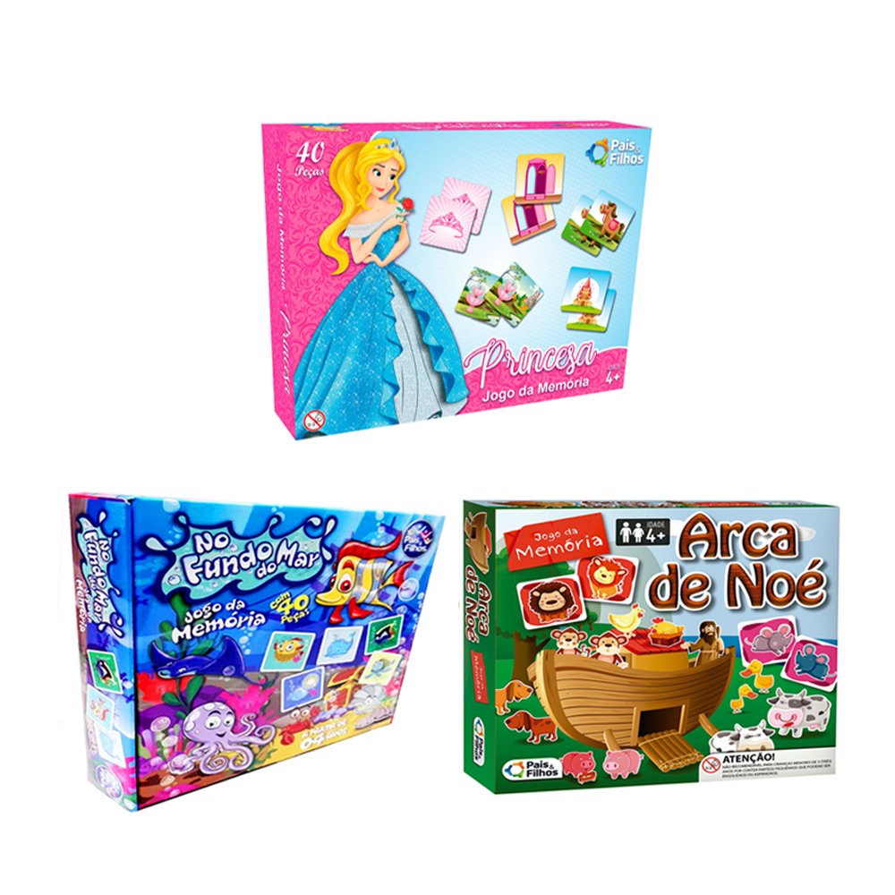 Kit Jogos Educativos - 3 jogos