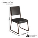 Ver imagem 2 de Kit 4 Cadeiras para Sala de Jantar Napoli
