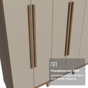 Ver imagem 7 de Guarda-Roupa Casal com Pés 6 Portas Batentes Netuno Madesa