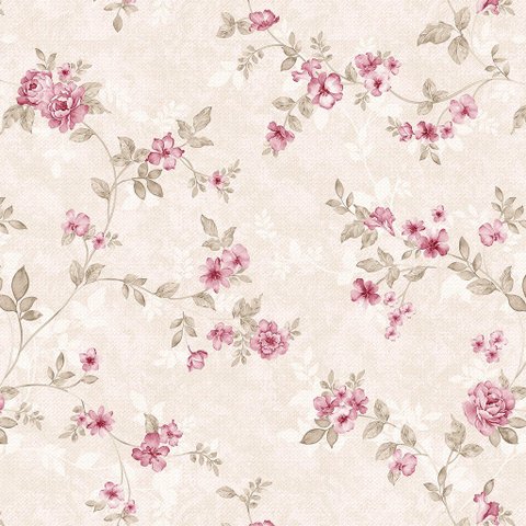 Papel de Parede Quarto Casal Floral Delicado Autoadesivo 1mx40cm