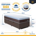 Ver imagem 3 de Cama Box Baú com Colchão de Espuma D33 Pillow Top Comfort Luxo Solteiro 88cm