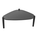 Ver imagem 2 de Mesa de Centro Orgânica P/ Sala 84,4cm Pés em Madeira Maciça Cor:nero