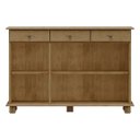 Ver imagem 7 de Balcao Madeira Maciça 3 Portas 3 Gavetas 129 Cm 8927 Freijo Milani Store