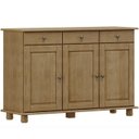 Ver imagem 1 de Balcao Madeira Maciça 3 Portas 3 Gavetas 129 Cm 8927 Freijo Milani Store