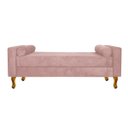 Ver imagem 2 de Recamier Baú Félix King Size 1,95M Suede Rosê - ADJ Decor