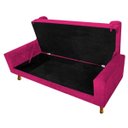 Ver imagem 6 de Recamier Baú Félix King Size 1,95M Suede Pink - ADJ Decor