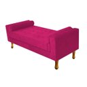 Ver imagem 1 de Recamier Baú Félix King Size 1,95M Suede Pink - ADJ Decor