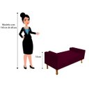 Ver imagem 5 de Recamier Baú Félix King Size 1,95M Suede Bordô - ADJ Decor
