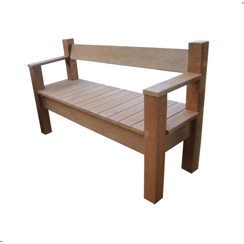 Banco Namoradeira 150 Cm em Madeira Plastica