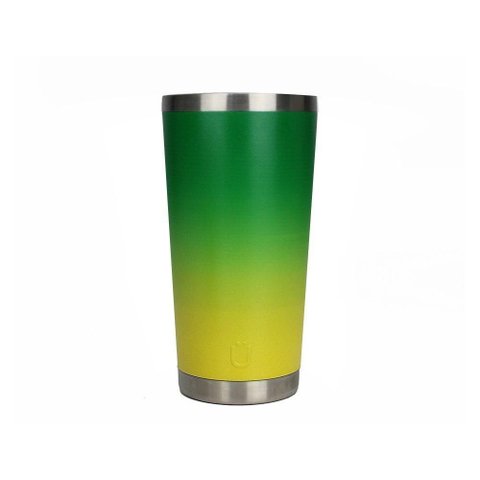 Copo Térmico Gluck Sleek Future Brasil Deg 473ml Inox 4h Gel