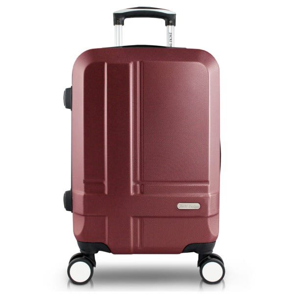 Mala Viagem Media Rodinhas 360 Anac De Bordo Mão Resistente:Vermelho - Vinho - 1
