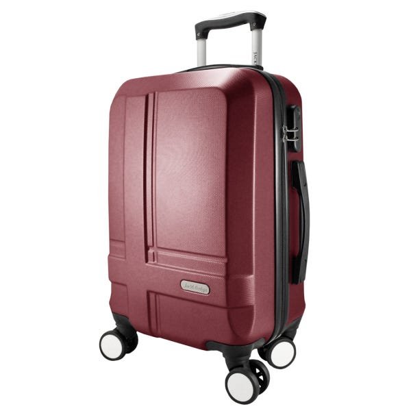 Mala Viagem Media Rodinhas 360 Anac De Bordo Mão Resistente:Vermelho - Vinho - 2