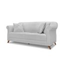Ver imagem 1 de Sofá 2 Lugares Pé de Madeira Julieta 180 Cm Linho S04 - D'Rossi Cor Grigio