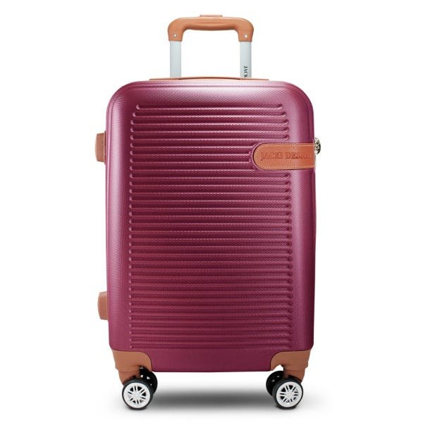 Mala Viagem Media Rodinhas 360 Anac De Bordo Mão Resistente:Vermelho - Vinho 2 - 1