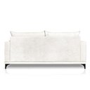 Ver imagem 6 de Sofá Living 2 Lugares com Pés de Ferro Almofadas Soltas 160cm Neso Bouclê Off White