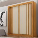 Ver imagem 1 de Guarda Roupa Milano 100%mdf 2 Pts Cinamomo/off - Leifer