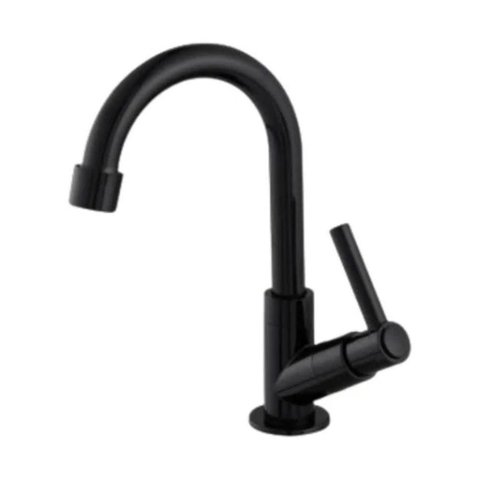 Torneira Lavatório Veneza Bica Móvel Abs 6166 C61 Preta