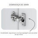 Ver imagem 4 de Guarda Roupa Casal New Messina 6 Portas 8 Gavetas Neve – Novo Horizonte