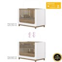 Ver imagem 4 de Berço Mini-cama 2 em 1 - Aconchego - Branco / Jequitibá Hp