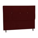 Ver imagem 1 de Cabeceira Estofada Box Casal Encosto para Cama Civic 144x126 Marsala