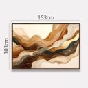 Ver imagem 4 de Quadro Abstrato Moderno Grande - Ondas em Harmonia 153x103