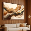 Ver imagem 1 de Quadro Abstrato Moderno Grande - Ondas em Harmonia 153x103