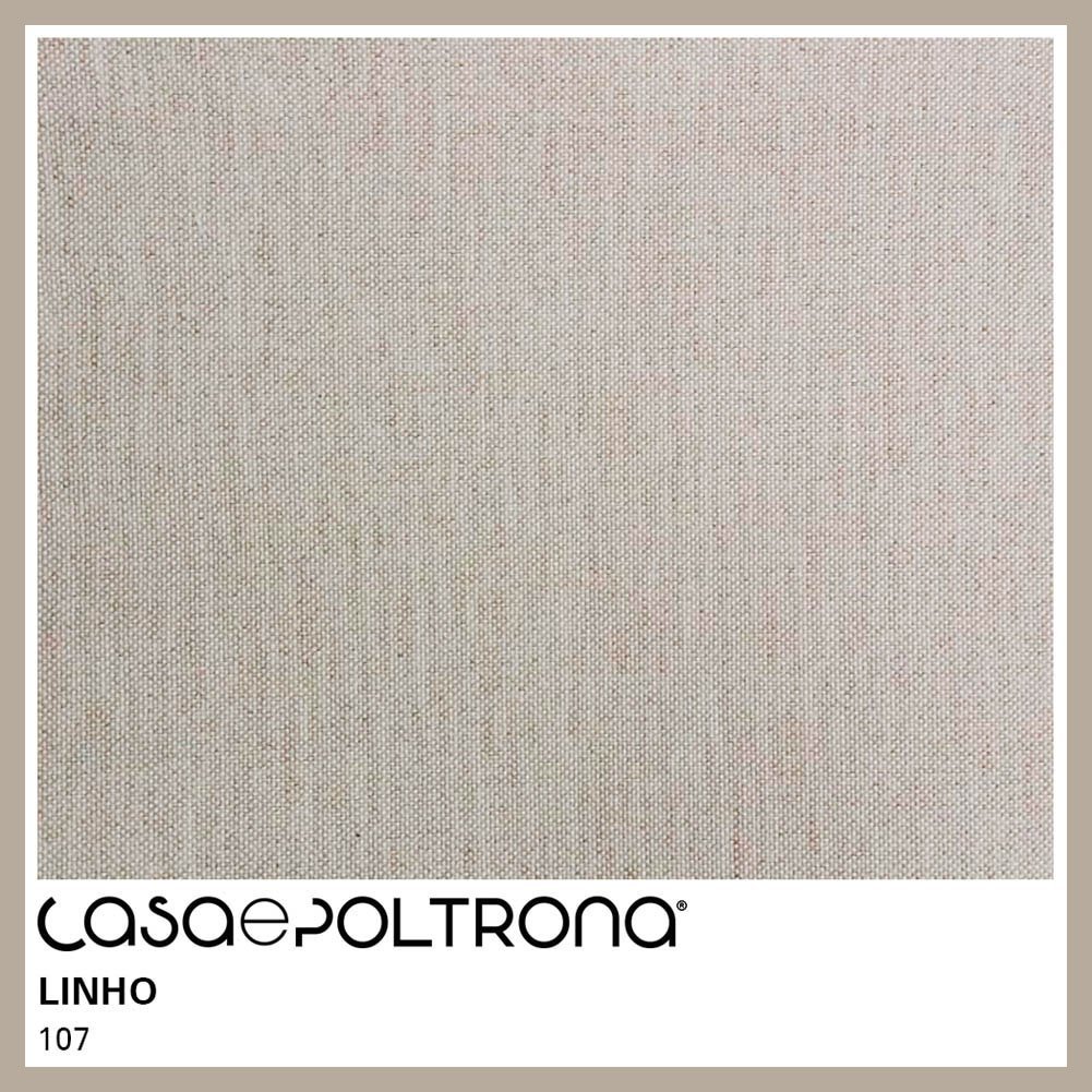 Sofá Curvo Montserrat 230cm 03 Lugares Linho Cru - CasaePoltrona - 4