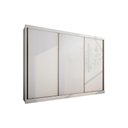Ver imagem 1 de Guarda Roupa Casal 3 Portas de Correr e 4 Gavetas Diamond/londres Branco - Novo Horizonte