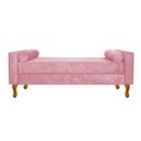 Ver imagem 2 de Recamier Baú Félix Solteiro 0,90M Suede Rosa Bebê - ADJ Decor