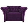 Kit 2 Poltronas Decorativas Chesterfield Sofia Suede Roxo - Adj Decor - 3