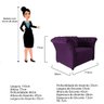 Kit 2 Poltronas Decorativas Chesterfield Sofia Suede Roxo - Adj Decor - 4