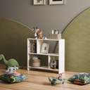 Ver imagem 2 de Estante Infantil Nicho Organizador Criança Armário para Brinquedos Branco