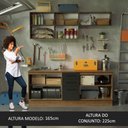 Ver imagem 6 de Kit com 2 Balcões e 2 Armários Aéreos Multiuso 200cm Agata Madesa
